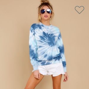 Red Dress Boutique Spiral Tie Dye Sweatshirt